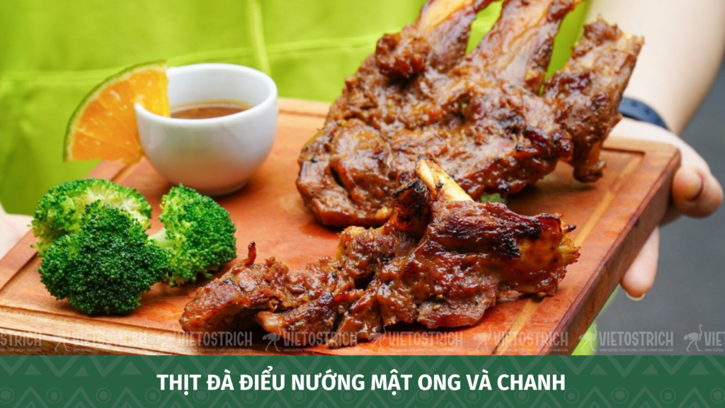 Thịt đà điểu nướng mật ong và chanh, món ăn hấp dẫn cho người ăn kiêng Keto