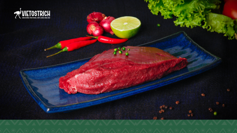 Thịt đà điểu – nguồn đạm cao, ít béo, tốt cho tim mạch