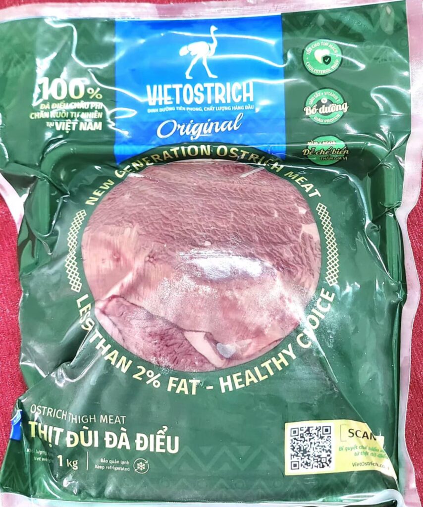 Bao bì thịt đà điểu Vietostrich