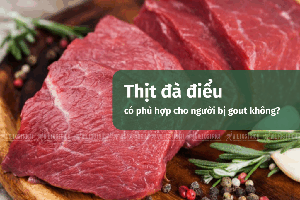 thịt đà điểu VietOstrich tốt cho người bị gout